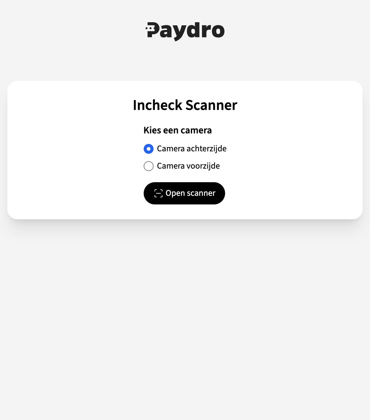Inchecken zonder app.